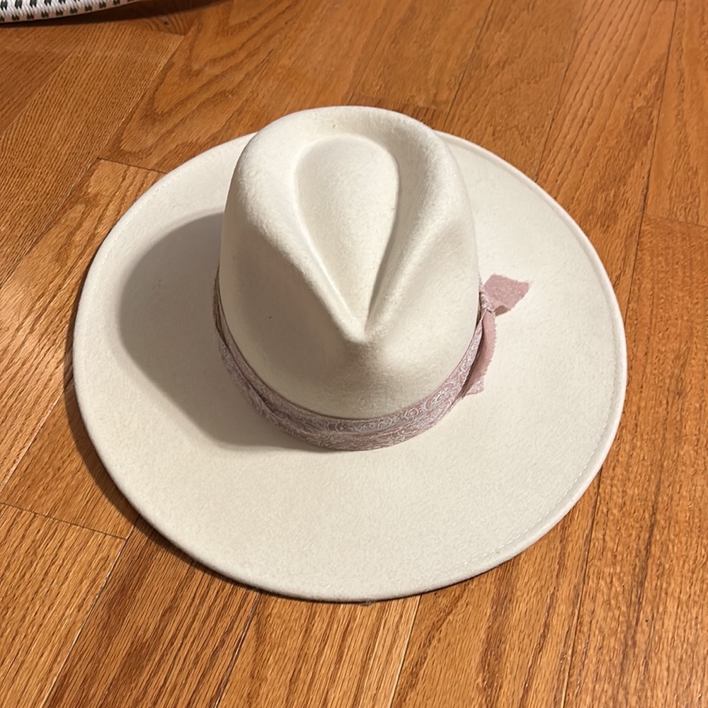 White Felt Hat - image 2